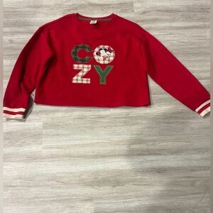 Disney Red Cozy Kids Sweatshirt